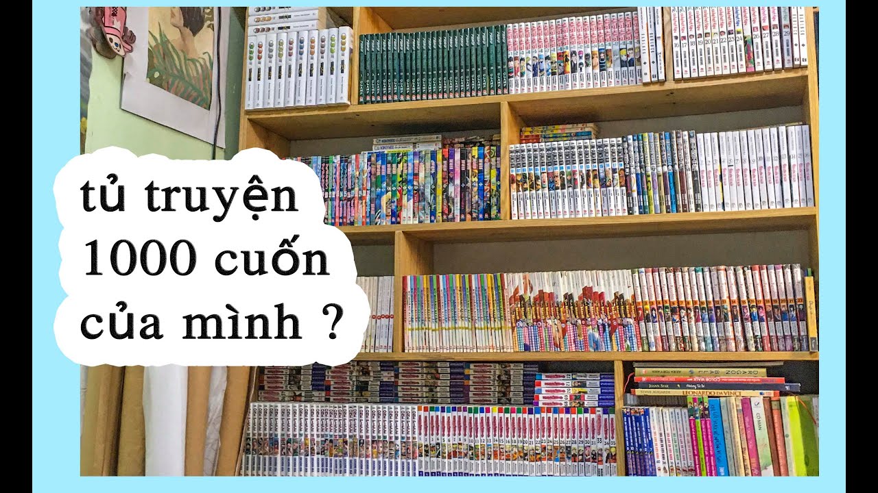 shop bán truyện tranh Update Sắp xếp tủ truyện 1000 cuốn? 1000 comic book collection/ Bookshelf tour