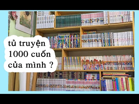 Video Sắp xếp tủ truyện 1000 cuốn? 1000 comic book... - youtube