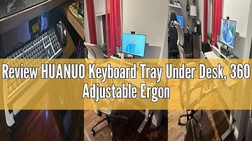 Review HUANUO Keyboard Tray Under Desk, 360 Adjustable Ergonomic Sliding Keyboard & Mouse Tray, Unde
