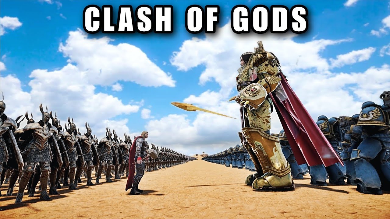 THOR VS GOD EMPEROR OF MANKIND | Ultimate Epic Battle Simulator 2 | UEBS 2