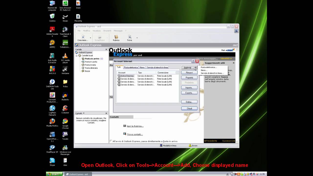 Come Configurare Gmail Su Outlook NextRob YouTube