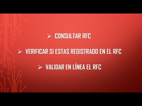 CÓMO CONSULTAR, VERIFICAR Y VALIDAR EL RFC/ EN LÍNEA/ SAT/2021.