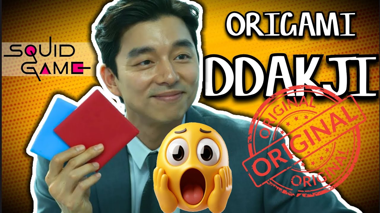 Origami Ddakji | How To Make Squid Game Ddakji With Single Paper | World of Origami |