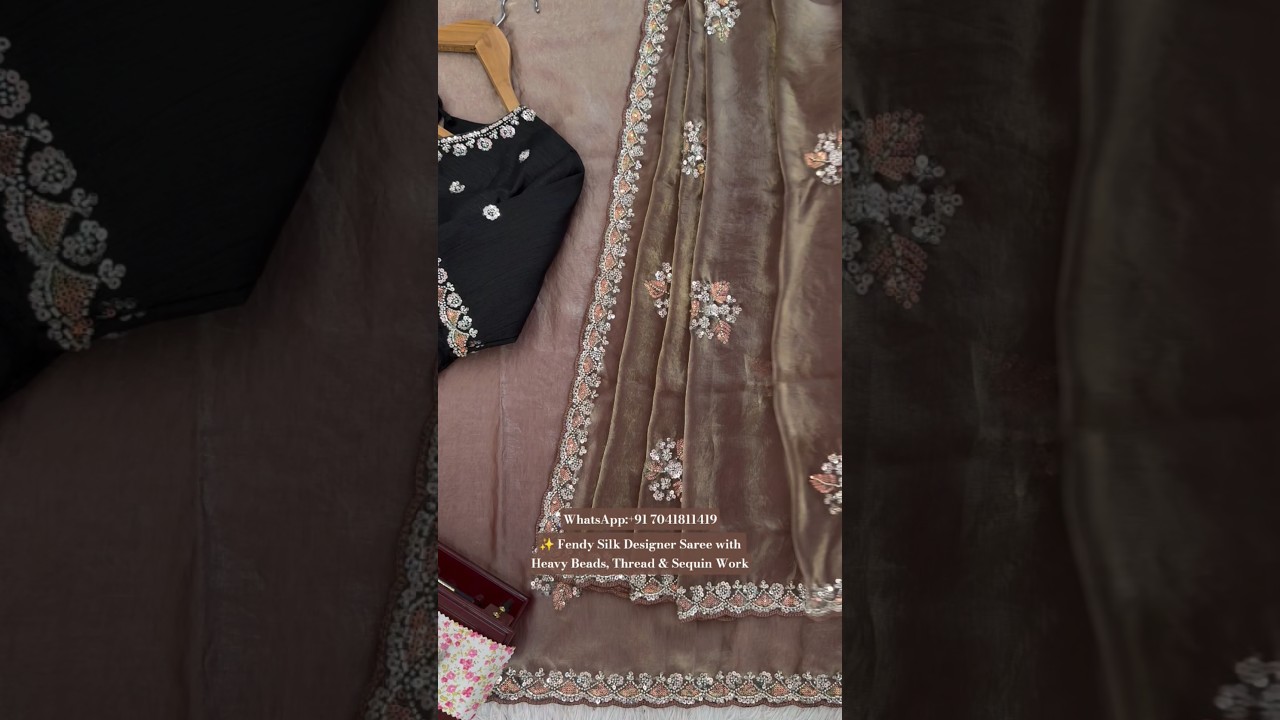 ✨ Fendy Silk Designer Saree 