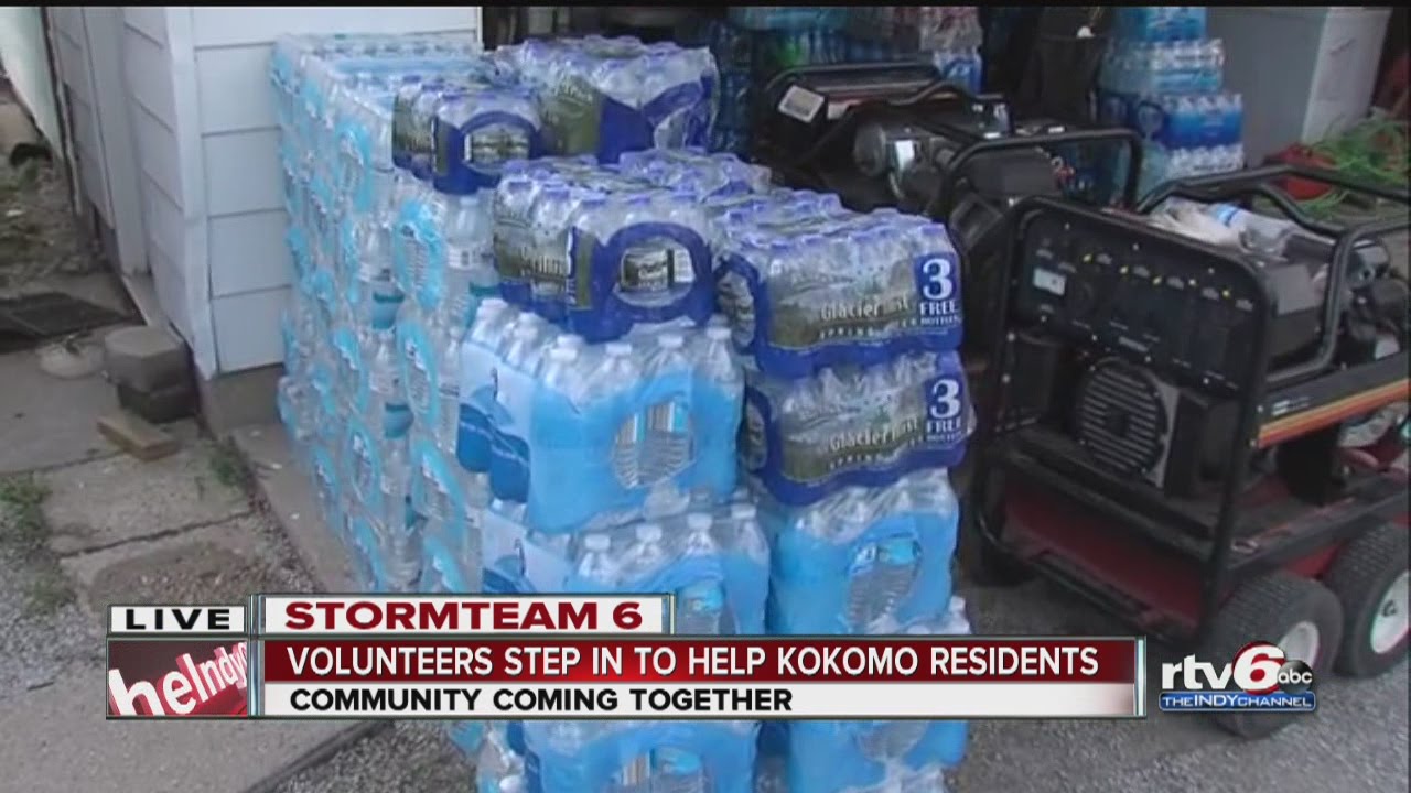 volunteers help kokomo storm victims