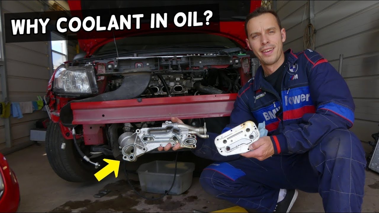 causes of coolant in oil