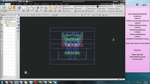QUICK MOLD BASE DESIGN- PART 01 in nx10.0 Uni graphics without mold wizard