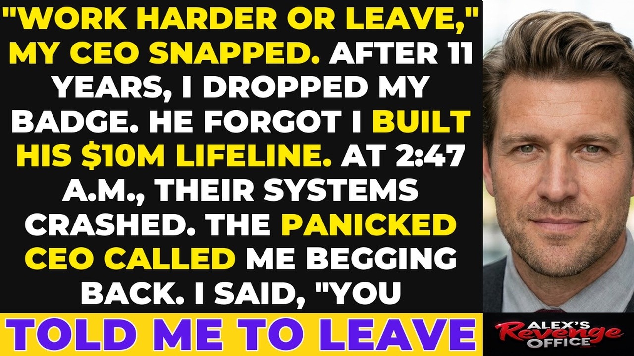 I watched six executives stare at their coffee cups as our CEO told me to "work harder or get out" in front of the entire leadership team. After 12 years of building his company's entire...