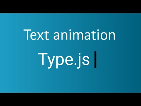 Typewriter effect in Type.js
