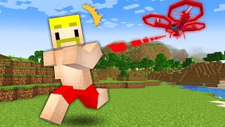 【マイクラ】ドローンがおそってくる世界でサバイバル！