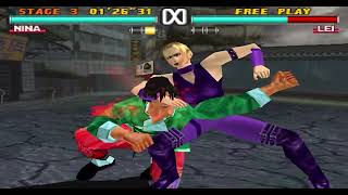 Tekken 3 Nina Williams Arcade mode (multi) throws-grapples-counters only