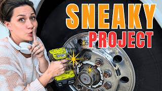 Polishing RV wheels is harder than I thought! #rvlife