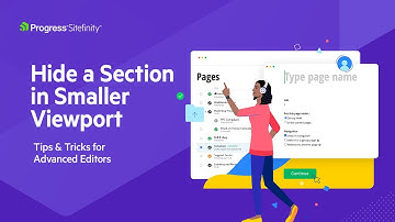 How to Hide a Section in Smaller Viewport | Sitefinity Editor Tips and Tricks