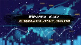 Анализ рынка 1.02.2022 / Операционные отчеты Русагро, Евраза и ЕМС