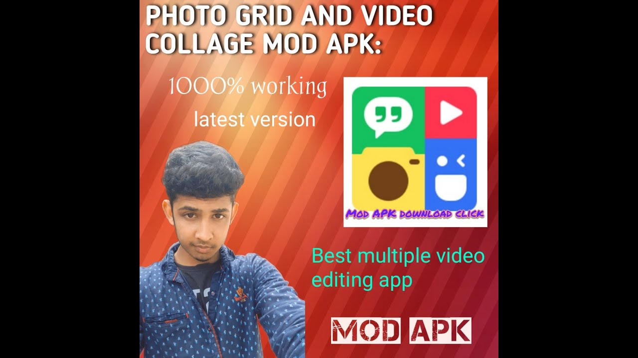 How to download photo grid and video collage MOD APK💯 working YouTube