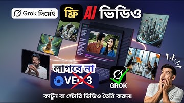 Grok Imagine দিয়ে এখন ফ্রি ভিডিও বানান | New AI Video Generator like VEO 3 Free