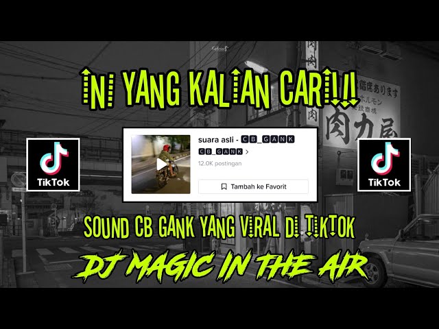 DJ MAGIC IN THE AIR VIRAL TIKTOK🎶[slowed & reverb] class=