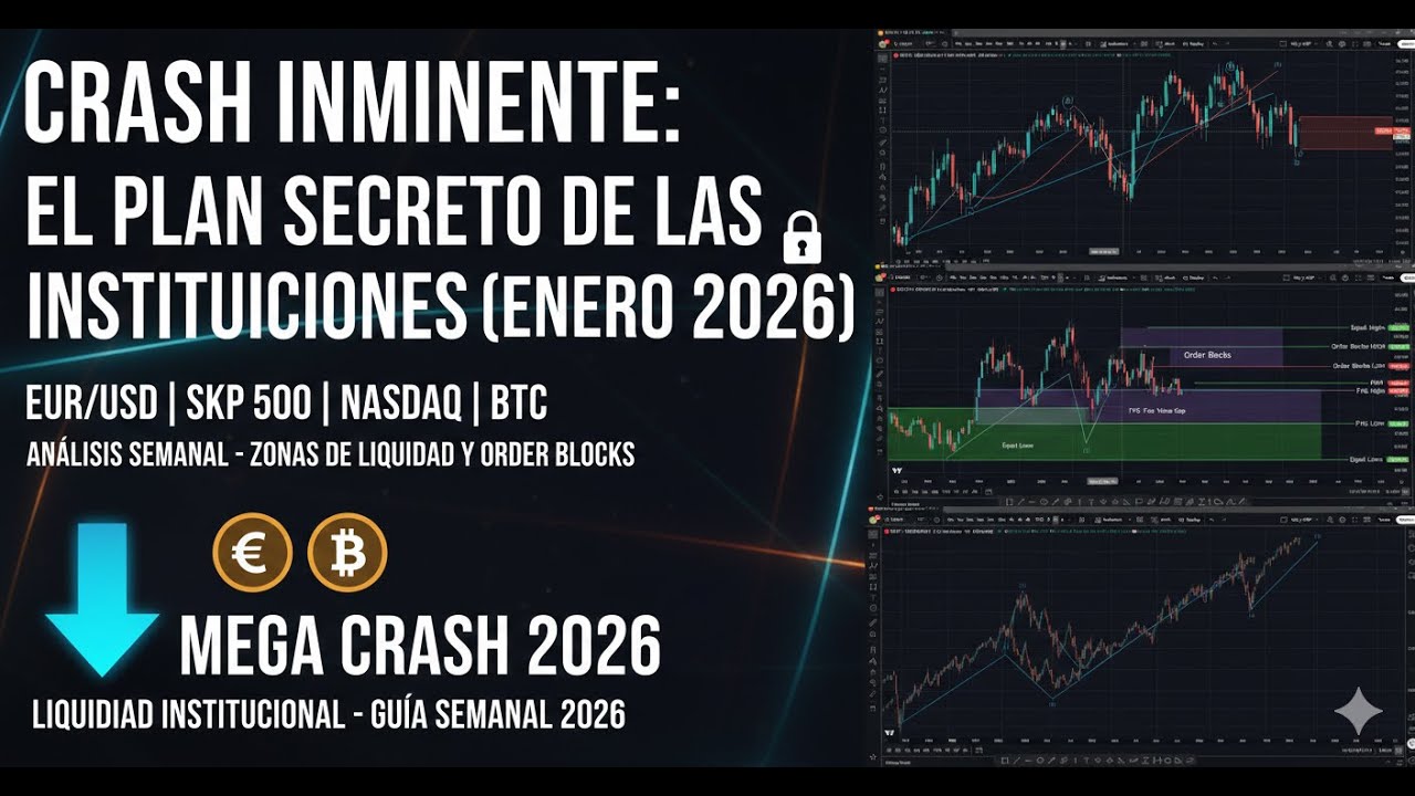 ¿MEGA CRASH en 2026? 📉 Análisis Semanal: EUR/USD, S&P 500, NASDAQ y Bitcoin. ESPANOL