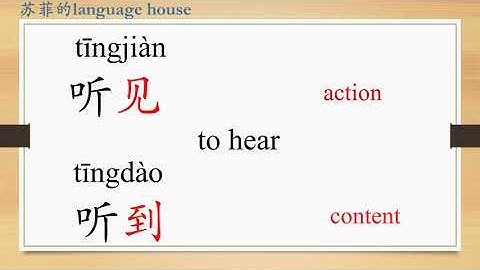 Learn Chinese from the origin: 听/listen/hear/difference between 听见and 听到/HSK 1 words/Beginners