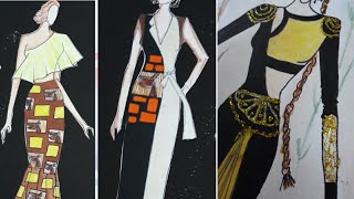 My Sketch file || Illustration file | fashion sketches || illustrate | fashion design file | fashion