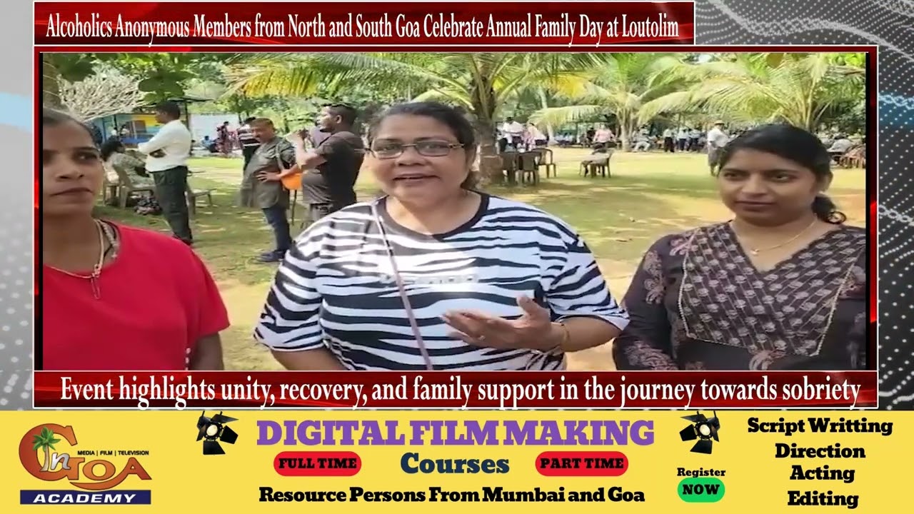 Члены организации «Анонимные алкоголики» из Северного и Южного Гоа отметили ежегодный День семьи ...