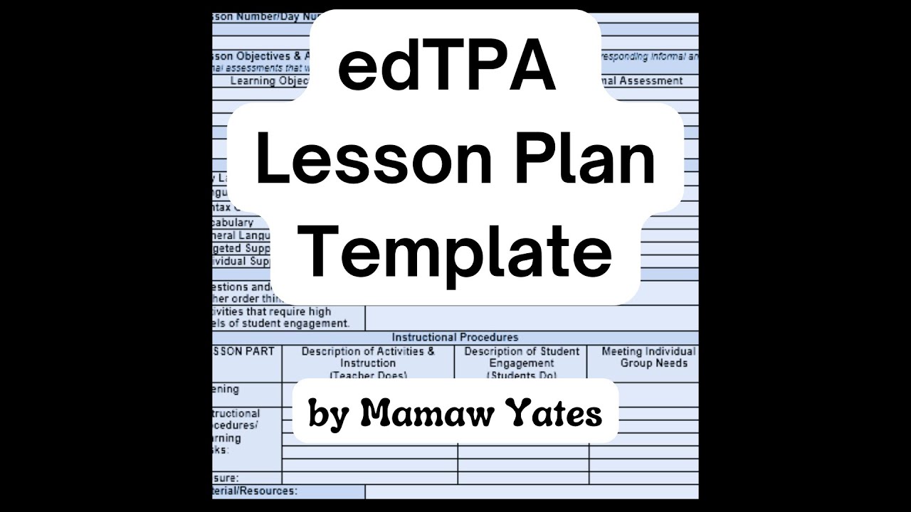 edtpa-lesson-plan-template-by-mamaw-yates-youtube