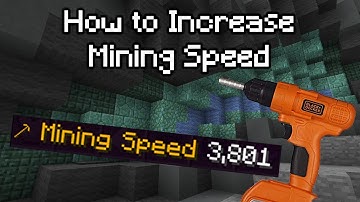 How to INCREASE MINING SPEED in Minecraft Hypixel Skyblock