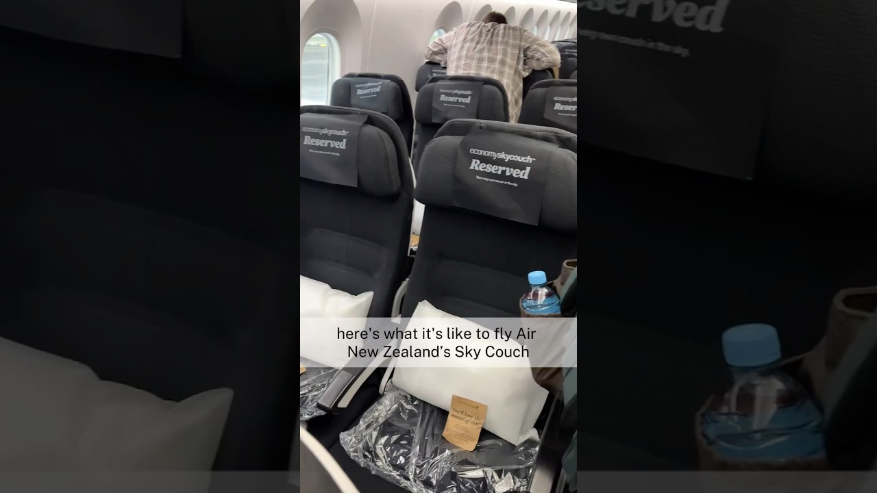 Lie Flat Seat in Economy?! Air New Zealand SkyCouch Review