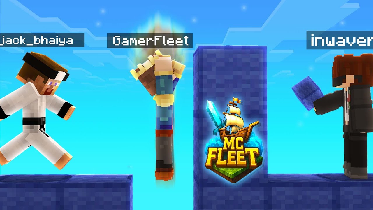 TROLLING IN BEDWARS IN @GamerFleet MINECRAFT SERVER | MCFLEET