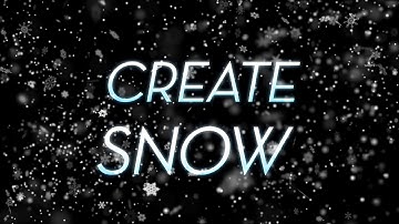 After Effects Snow Tutorial
