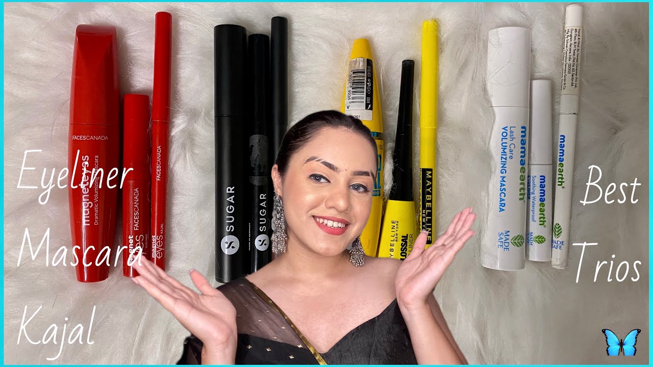 Festive kajal, eyeliner & mascara trios you have to try😍 Festive must