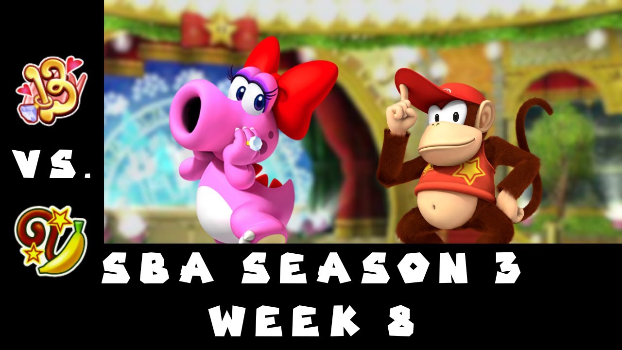 SBA S3 Week 8: Birdo Bows vs. Diddy Monkeys - YouTube