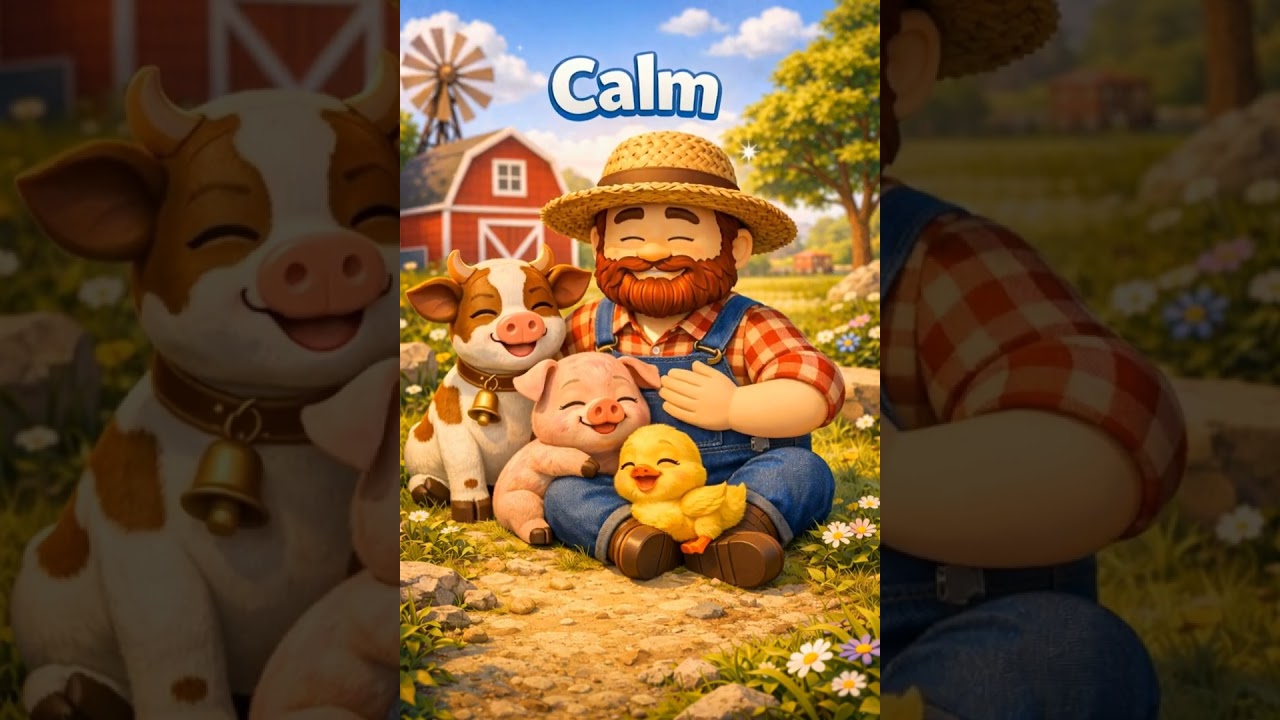 🌼 Calm Farm Friends Taking a Quiet Moment 💛 
