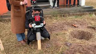 Thrall DPD-80 vs DPD-100 gas powered petrol post driver post pound on 76mm posts