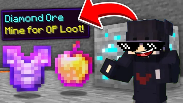 Minecraft But Ores drop op Items
