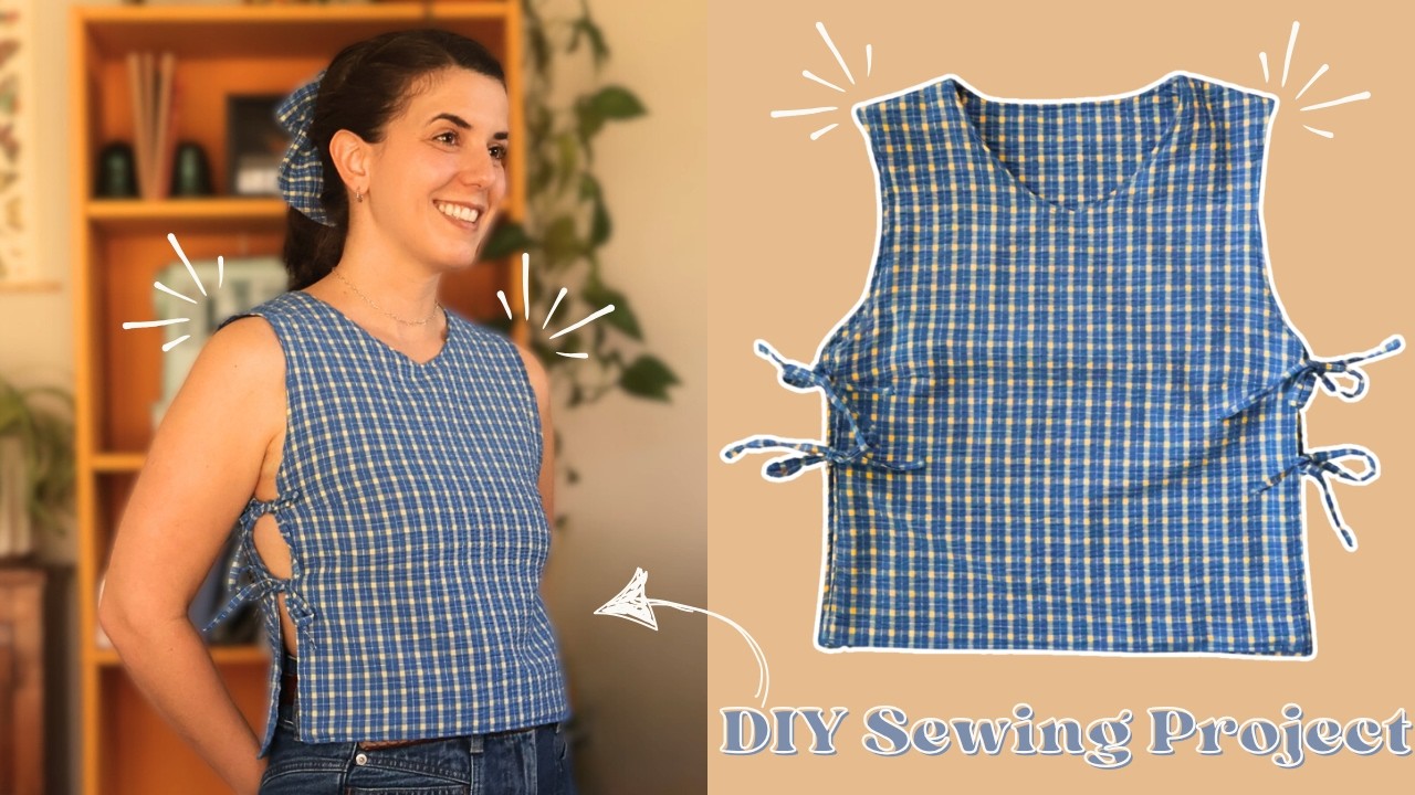 Сшейте простой топ с завязками по бокам: простое руководство по шитью