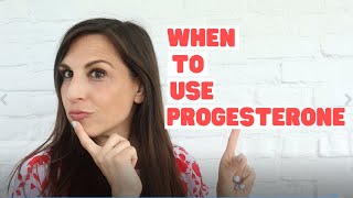 Why to take progesterone at menopause.