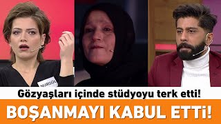 Emre boşanmayı kabul etti! Gözyaşları içinde stüdyoyu terk etti