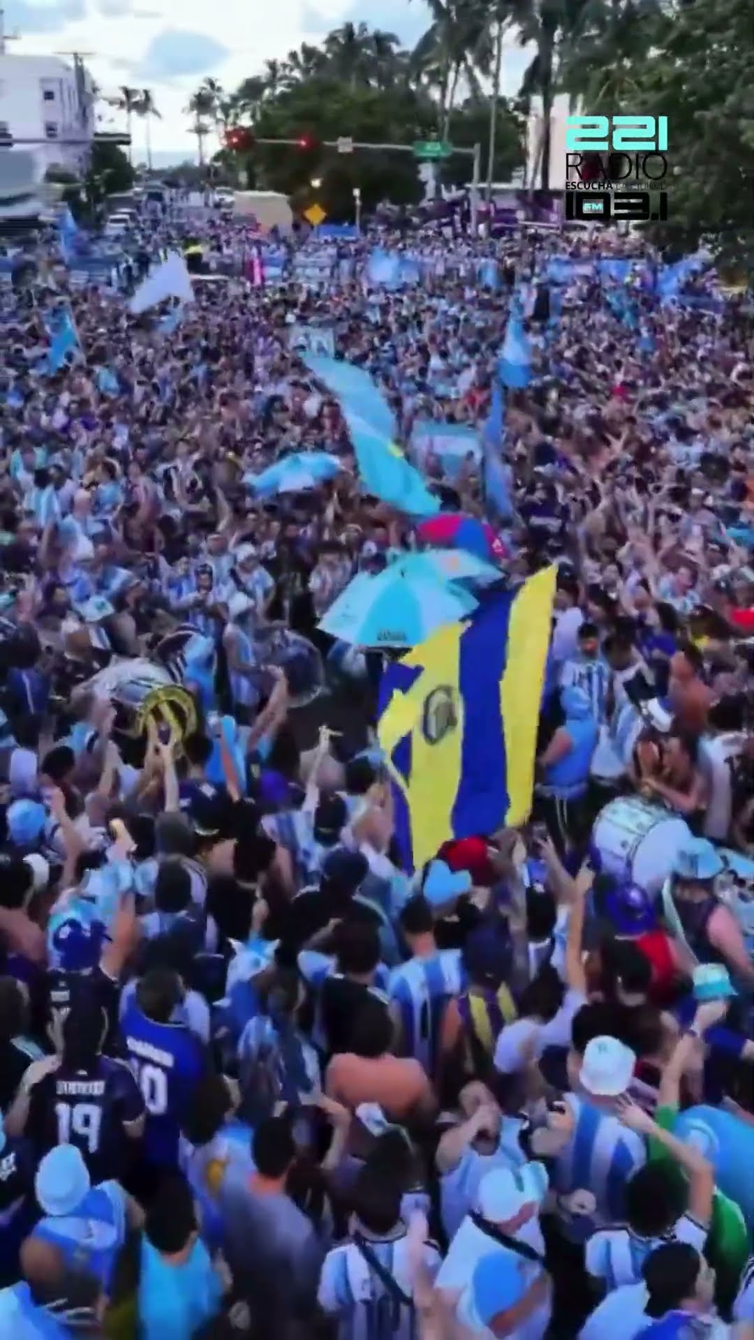 Así fue el banderazo argentino en Miami