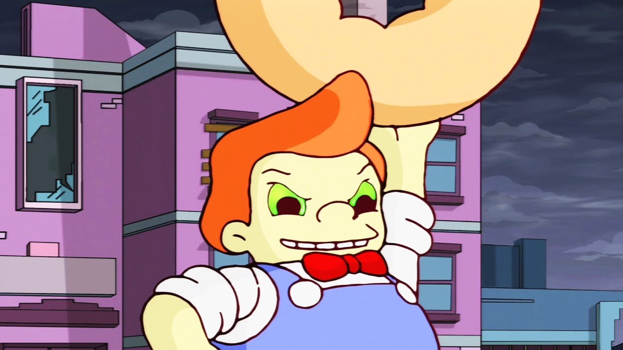 The Simpsons Game Lard Lad Boss Fight YouTube