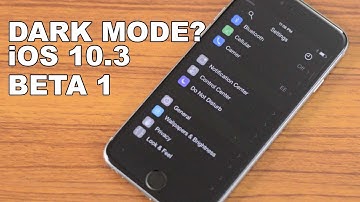 Dark mode coming in iOS 10.3 Update!
