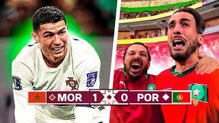 🇲🇦 RONALDO FUORI dal MONDIALE! REACTION dallo STADIO di MAROCCO 1-0 PORTOGALLO in QATAR!