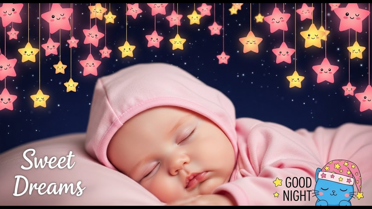 Baby Sleep Music 🎶 Relax Instantly ♥ Mozart Brahms Lullaby ♥ Beat Bedtime Stress Fast