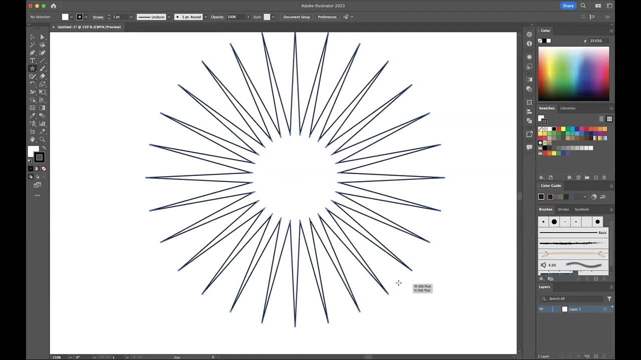 How to use the star tool correctly Adobe Illustrator YouTube