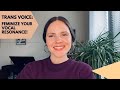 How to have feminine vocal resonance  gender affirming voice