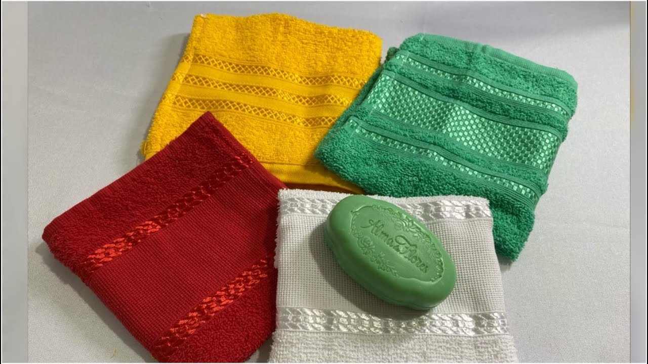 COMO FAZER UMA LEMBRANCINHA NA TOALHA - rápida fácil e utilitária.