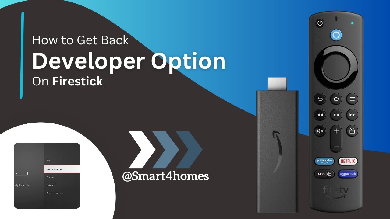 How to Get Back Developer Options on FireStick? - YouTube