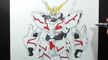 Vẽ Unicorn Gundam