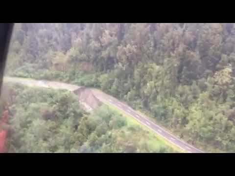 State Highway 6 on the West Coast after heavy rain