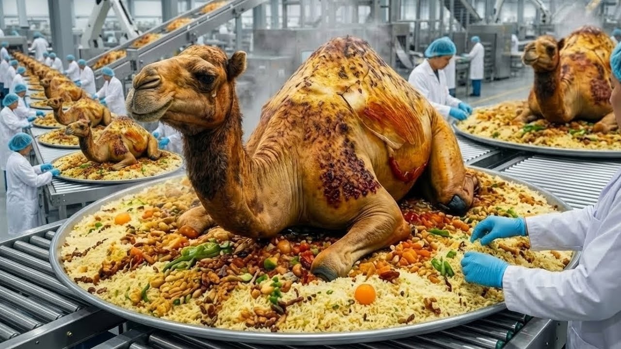 Inside a Modern Camel Roast Factory: Farm to Whole Grilled Camel Meat & Camel Leather Coats
